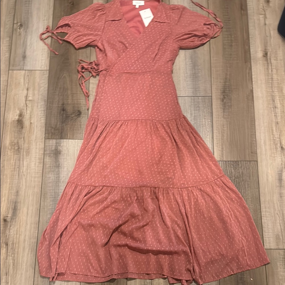 NWT Boehm Orange Wrap Dress